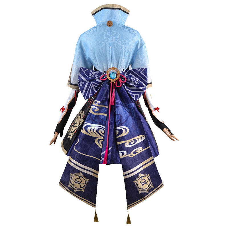 [Full In Stock] Genshin Impact： Kamisato Ayaka Cosplay Costume Costume Outfits for Halloween Carnival Suit Female