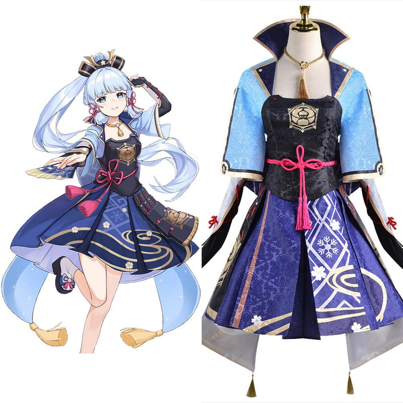 [Full In Stock] Genshin Impact： Kamisato Ayaka Cosplay Costume Costume Outfits for Halloween Carnival Suit Female