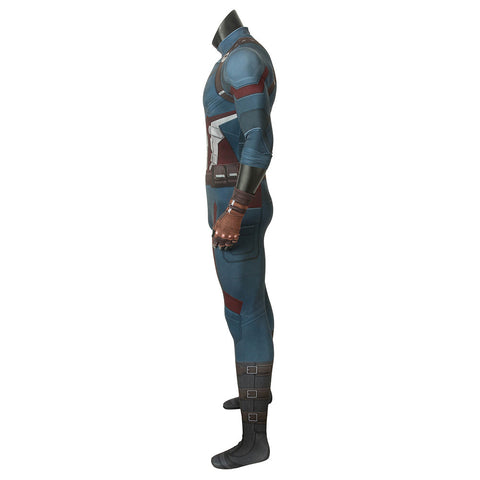SeeCospaly Captain America Infinity War Steven Rogers Cosplay Costume Jumpsuit Costumes for Halloween Carnival Suit
