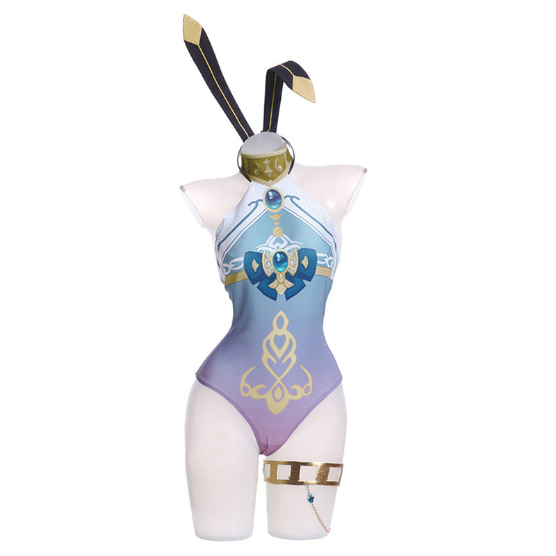 SeeCosplay Genshin Impact Nilou Cosplay Costume Bunny Girls Costume Outfits for Halloween Carnival Suit