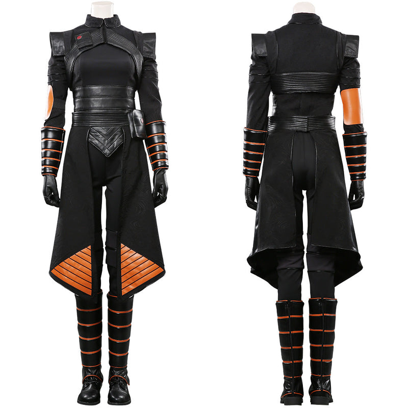 [All Sizes In Stock] The Mandalorian:Costume Fennec Shand Black Suit Halloween Carnival Costume