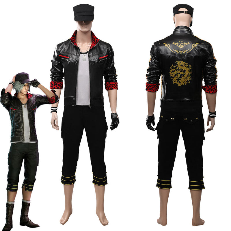 Final Fantasy: Costume Remake Leslie Kyle Adult Men Outfit Halloween Carnival Costume Costume