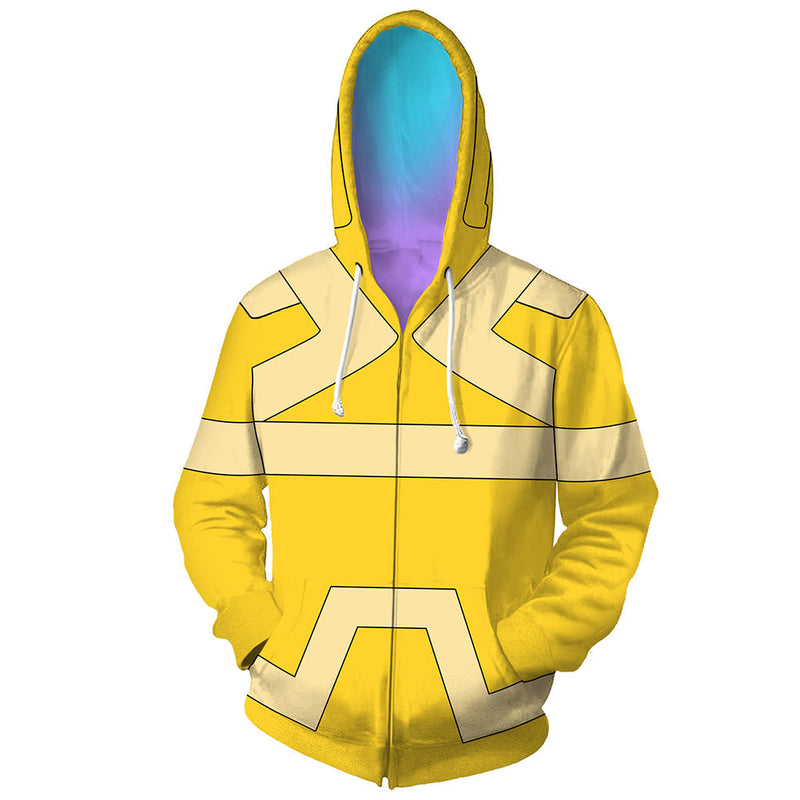 SeeCosplay Cyberpunk Edgerunners David Cosplay Hoodie 3D Printed Hooded Sweatshirt Men Women Casual Streetwear Zip Up Jacket Coat