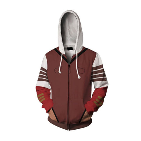 SeeCosplay Ahsoka Tano Hoodie 3D Printed Hooded Sweatshirt Unisex Casual Streetwear Zip Up Jacket Coat SWCostume