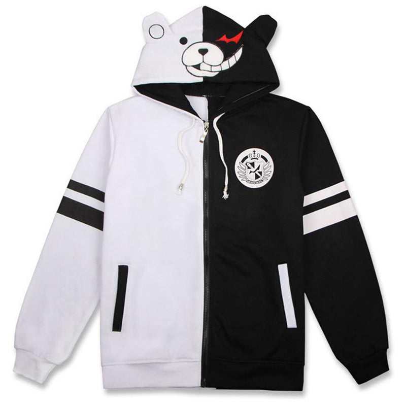 SeeCosplay Unisex Danganronpa Monokuma Cosplay Hoodies Men Women Long Sleeve Sportswear Casual Sweatshirt