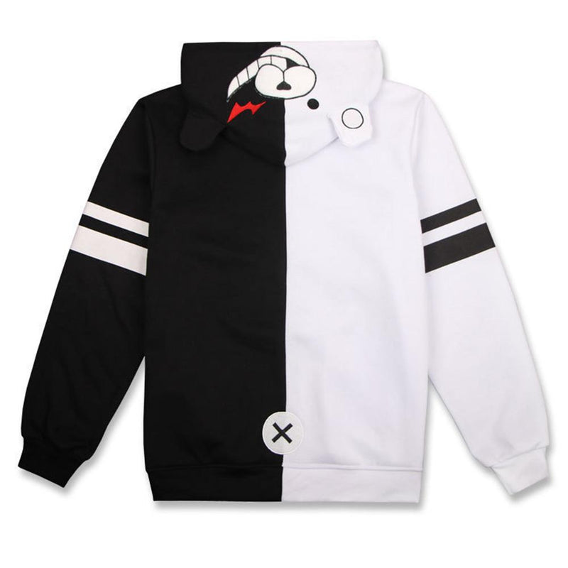 SeeCosplay Unisex Danganronpa Monokuma Cosplay Hoodies Men Women Long Sleeve Sportswear Casual Sweatshirt