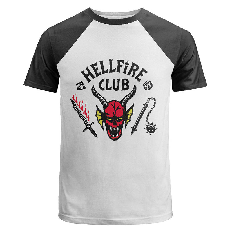 SeeCosplay Stranger Things 4 Eddie Munson The Hellfire Club Cosplay Costume Short Sleeve T-shirt