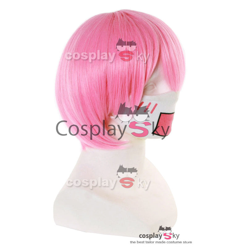 [Full In Stock] Cosplay Ram Short Pink Wig Cosplay Wigs