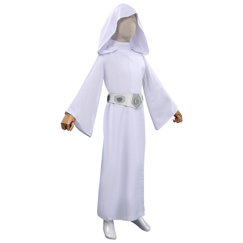 Star Wars:Costume Leia Princess Kids Children Halloween Carnival Leia robe Suit Costume