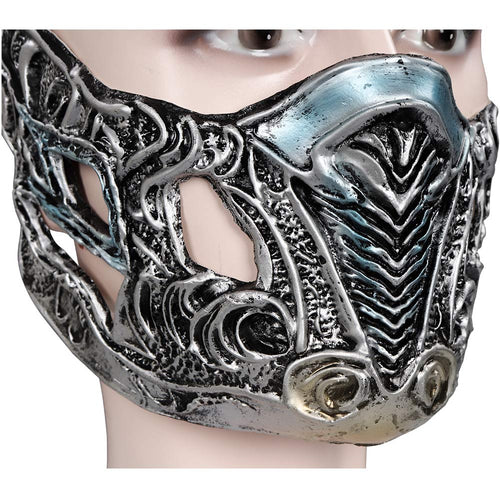 SeeCosplay Mortal Kombat Sub-Zero Mask Masquerade Halloween Costume Props Cosplay Latex Masks Helmet