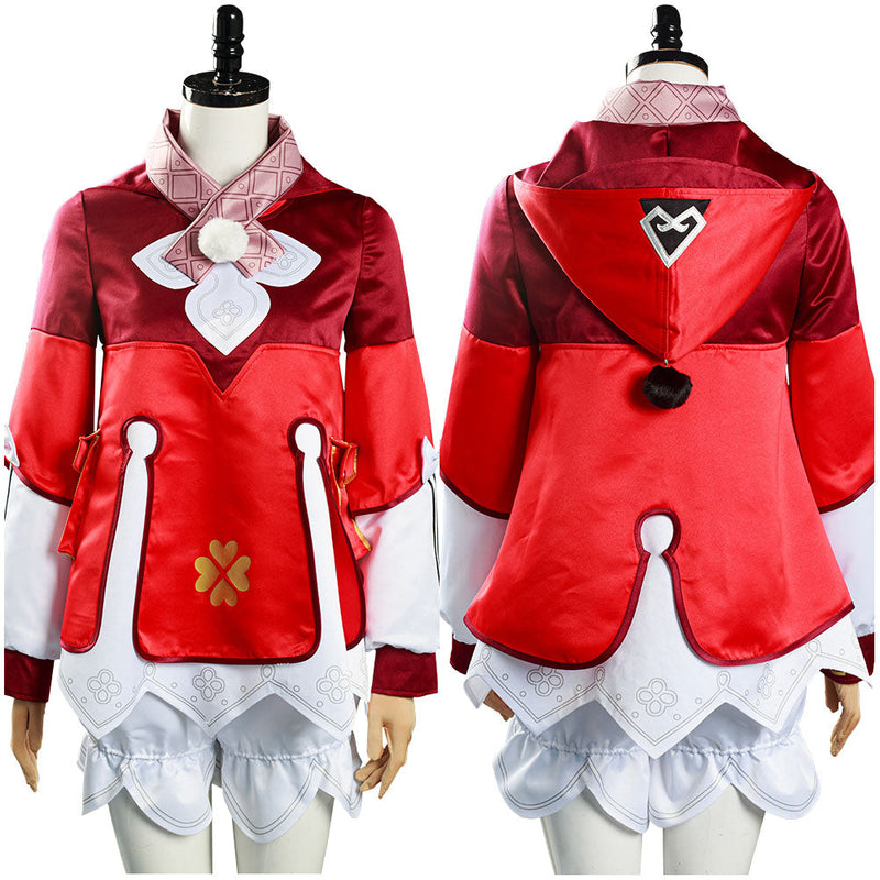 SeeCosplay Game Genshin Impact Klee Coat Hat Costume Outfits for Halloween Carnival Suit Cosplay Costume Female