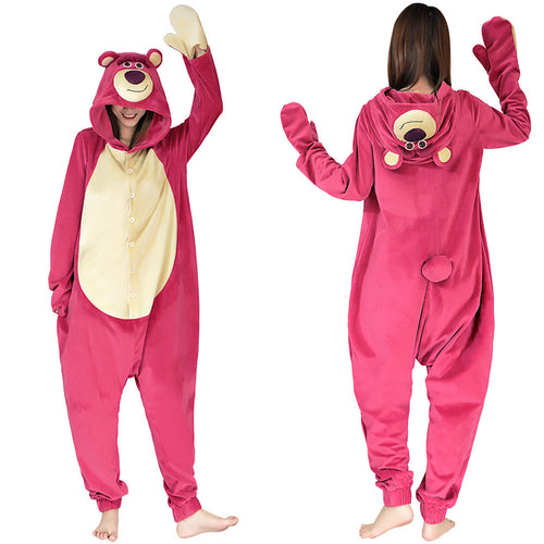 Toy Story 3: Costume Lotso Strawberry Bear Pajama Sleepwear Christmas Halloween Cosplay Costume For Adult Female