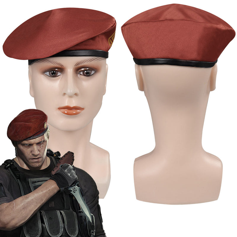 [Full In Stock]  Resident Evil 4 Remake:Jack Krauser Cosplay Hat Cap Costume Accessoreis Halloween Carnival Prop