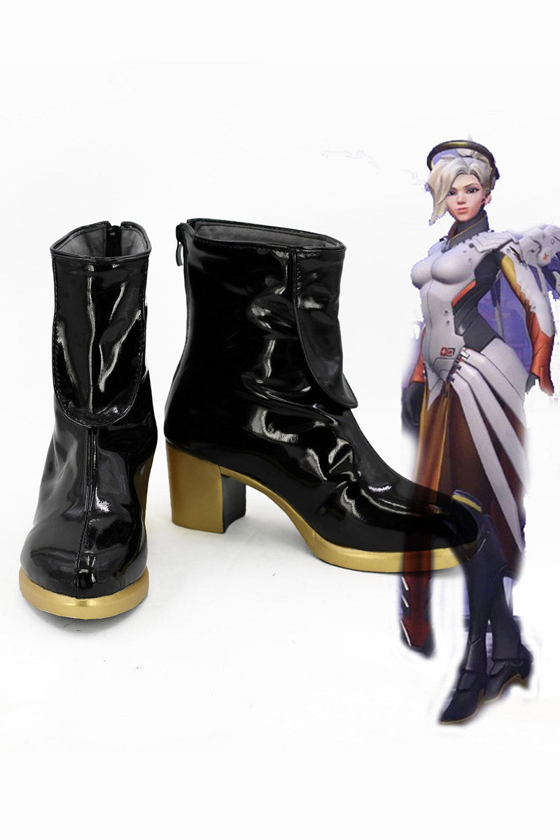 Overwatch OW Mercy Boots Cosplay-Schuhe
