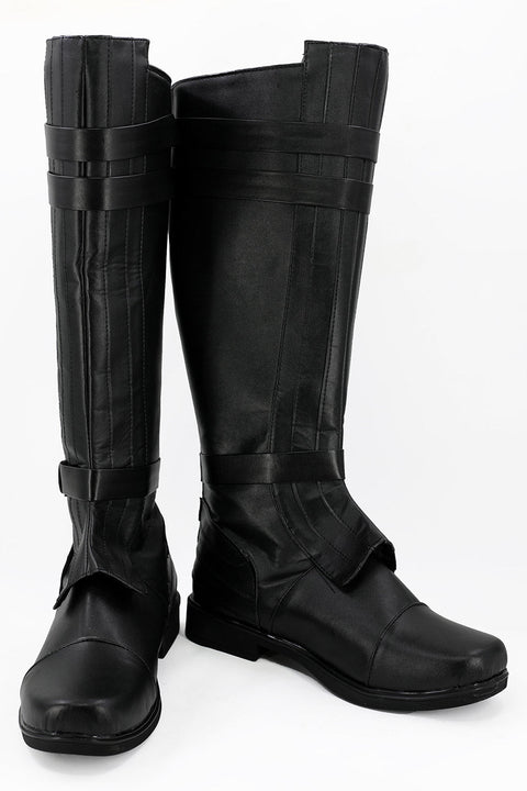 Anakin Skywalker Black Boots Shoes