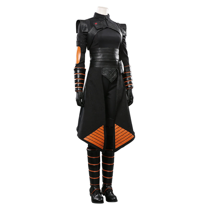 [All Sizes In Stock] The Mandalorian:Costume Fennec Shand Black Suit Halloween Carnival Costume