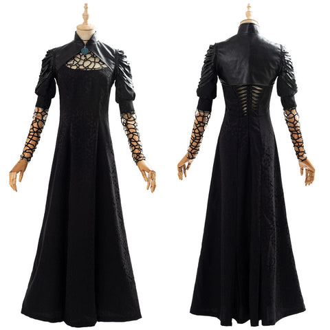 SeeCosplay The Witcher Yennefer Party Black Long Dress Cosplay Costume