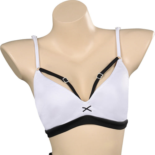 Final Fantasy:Costume Tifa Lockhart White Black Outfits Halloween Costume For Adult Female