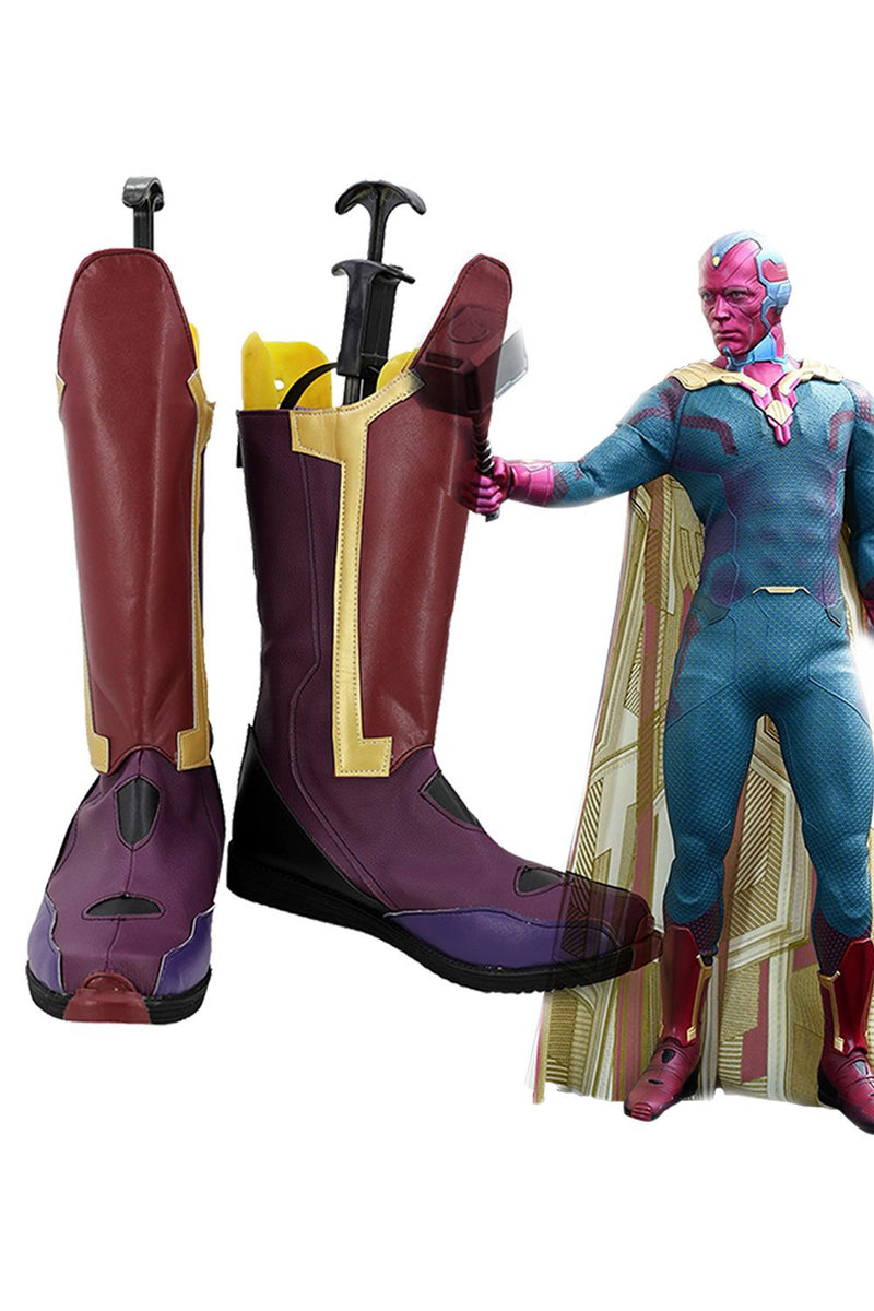 The Avengers:Infinity War Vision Cosplay Shoes Boots