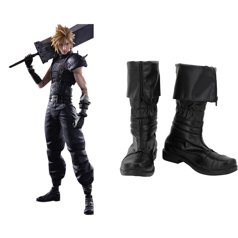 SeeCosplay Final Fantasy Cloud Strife Cosplay Shoes Boots Halloween Costumes Accessory Custom Made