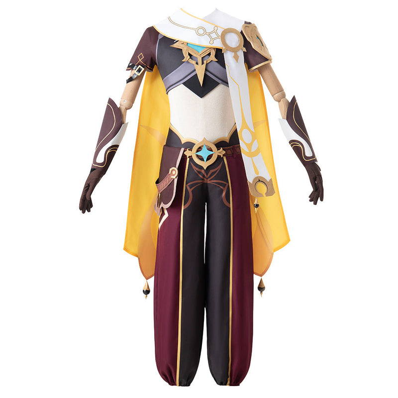 SeeCosplay Genshin Impact Traveler Aether Costume Outfits for Halloween Carnival Suit Cosplay Costume