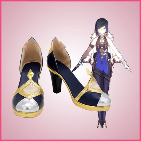 SeeCosplay Genshin Impact Yelan Cosplay Shoes Boots Halloween Costumes Accessory Custom Made Female