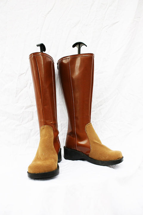 SeeCosplay Final Fantasy 7 Aerith Cosplay Boots Brown