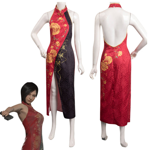 Resident Evil 4 Remake Ada Wong Cosplay Costume Outfits Halloween Carnival Party Disguise Suit Female