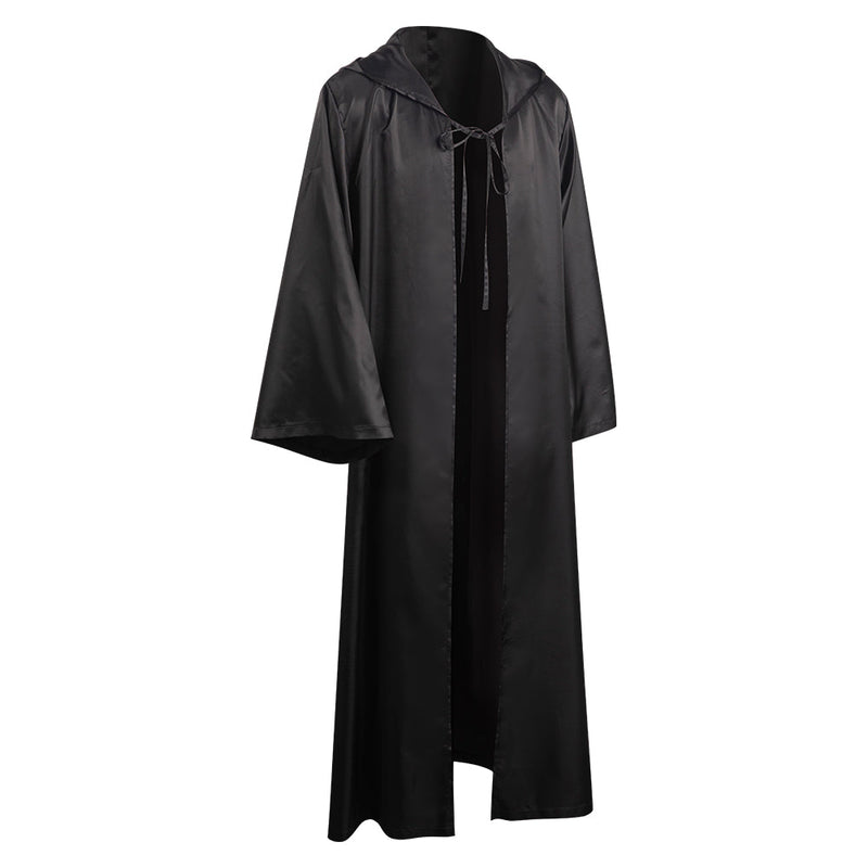 [All Size In Stock] Jedi Knight Costume Black Cloak Robe Only Halloween Carnival Suit