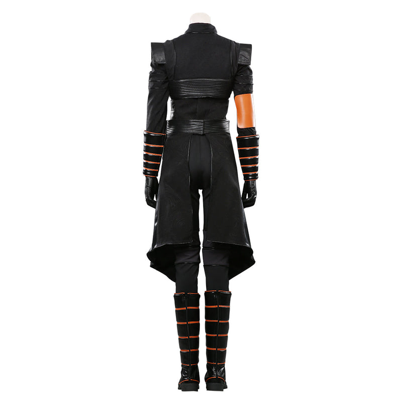 [All Sizes In Stock] The Mandalorian:Costume Fennec Shand Black Suit Halloween Carnival Costume