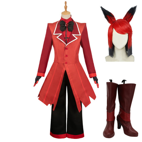SeeCosplay Hazbin Hotel TV 2024 Alastor Red Costumes Halloween for Carnival Cosplay Costume