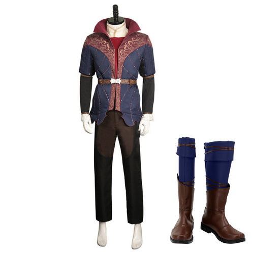 Baldur's Gate: Astarion Printed Wig Full Set Halloween Cosplay Costume