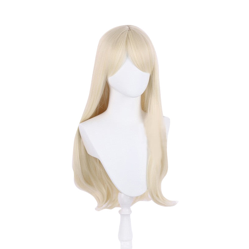 SeeCosplay 2023 Movie Long Straight Blonde Hair Heat Resistant Synthetic Hair Cosplay Wig