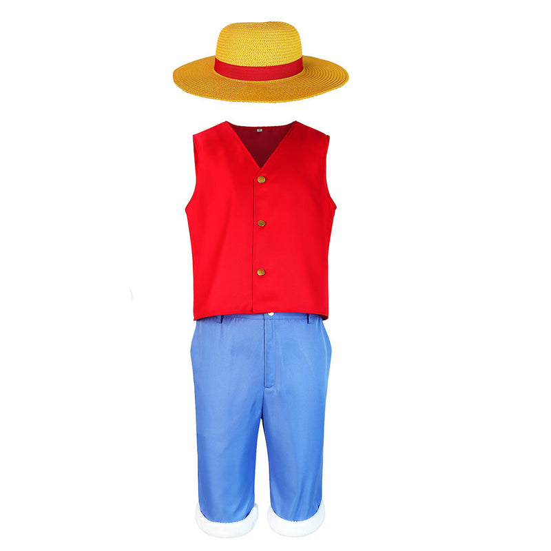 SeeCosplay One Piece Luffy Outfits Halloween Carnival Suit Cosplay Costume