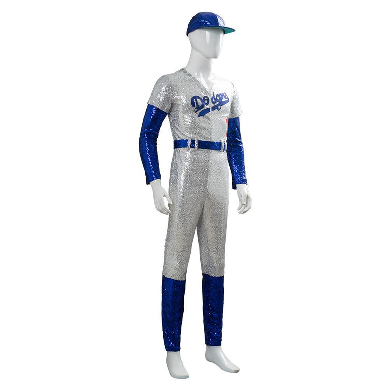 SeeCosplay Rocketman Elton John Dodgers Baseball Uniform Cosplay Costume