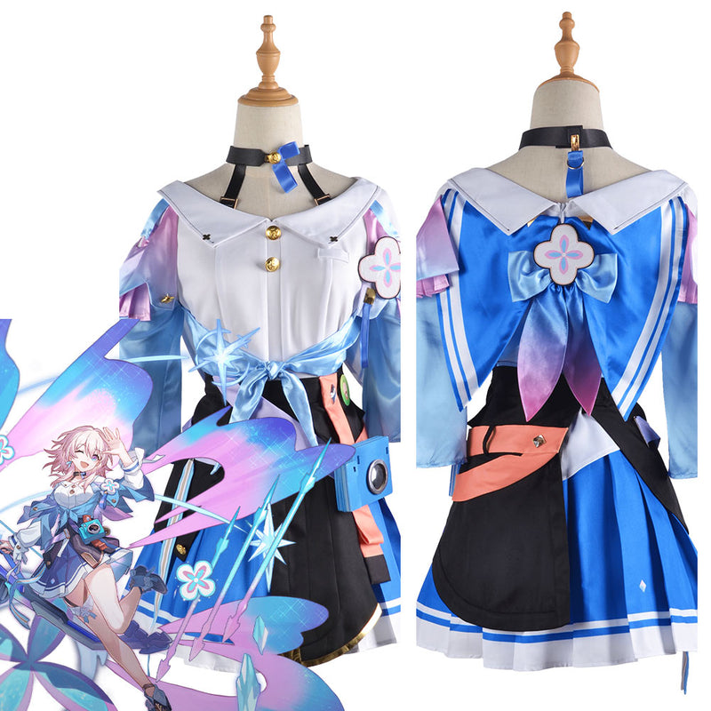 [Full In Stock] Honkai: Star Rail March 7th Cosplay Costume Halloween Carnival Party Disguise Suit Female