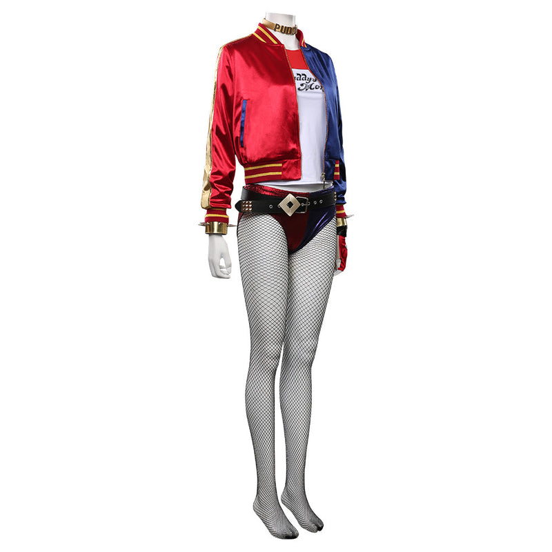 SeeCosplay Suicide Squad Harleen Quinzel T-shirt Pants Outfits Halloween Carnival Suit Cosplay Costume