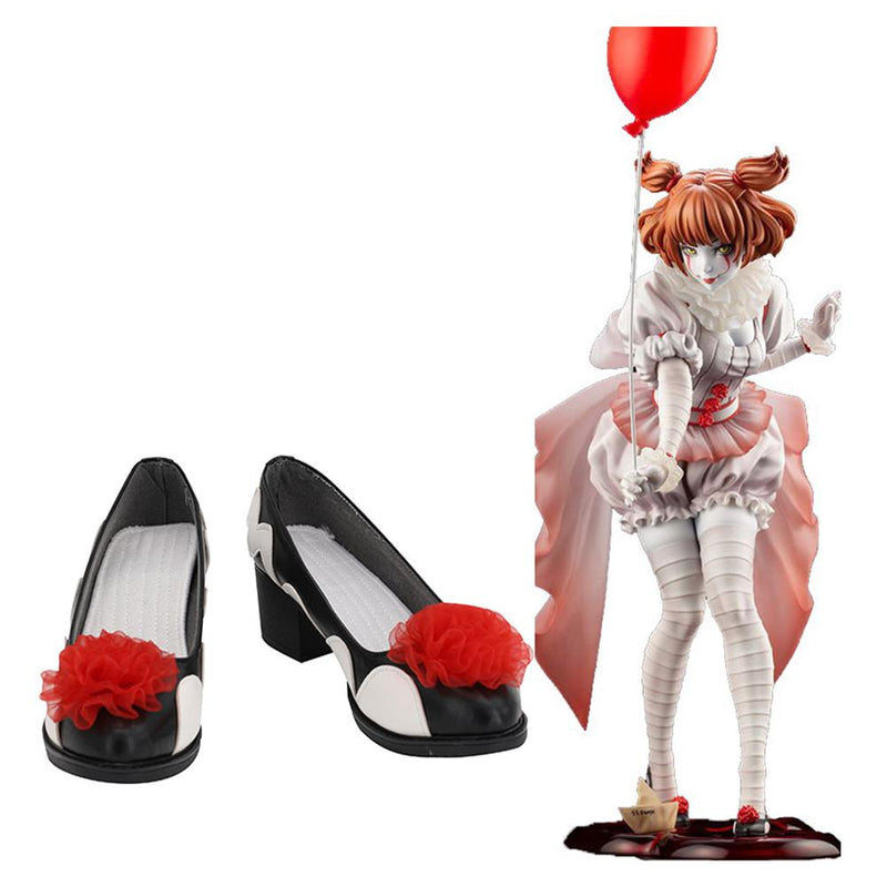 Seecosplay It Pennywise Women Stephen King's Boots Halloween Costumes Accessory Cosplay Shoes