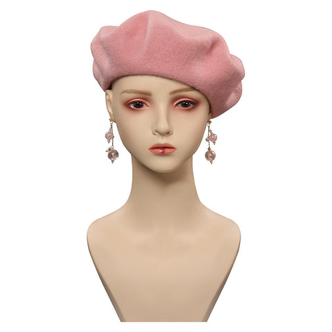 SeeCosplay 2023 BarB Pink Style Movie Cosplay Hat Cap Earings Halloween Carnival Costume Accessories BarBStyle