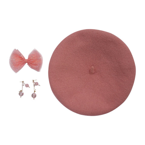 SeeCosplay 2023 BarB Pink Style Movie Cosplay Hat Cap Earings Halloween Carnival Costume Accessories BarBStyle