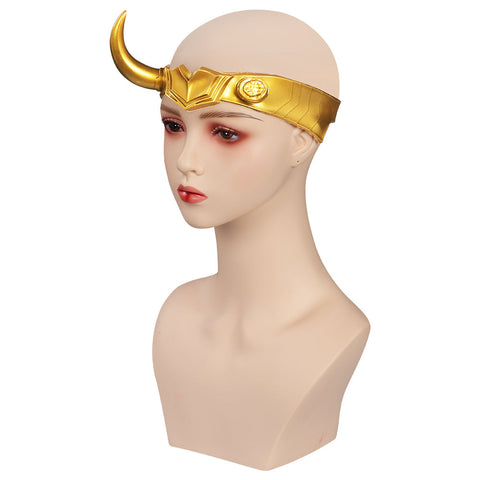 SeeCosplay Lady Loki Sylvie Mask Cosplay Latex Masks Helmet Masquerade Halloween Party Costume Props