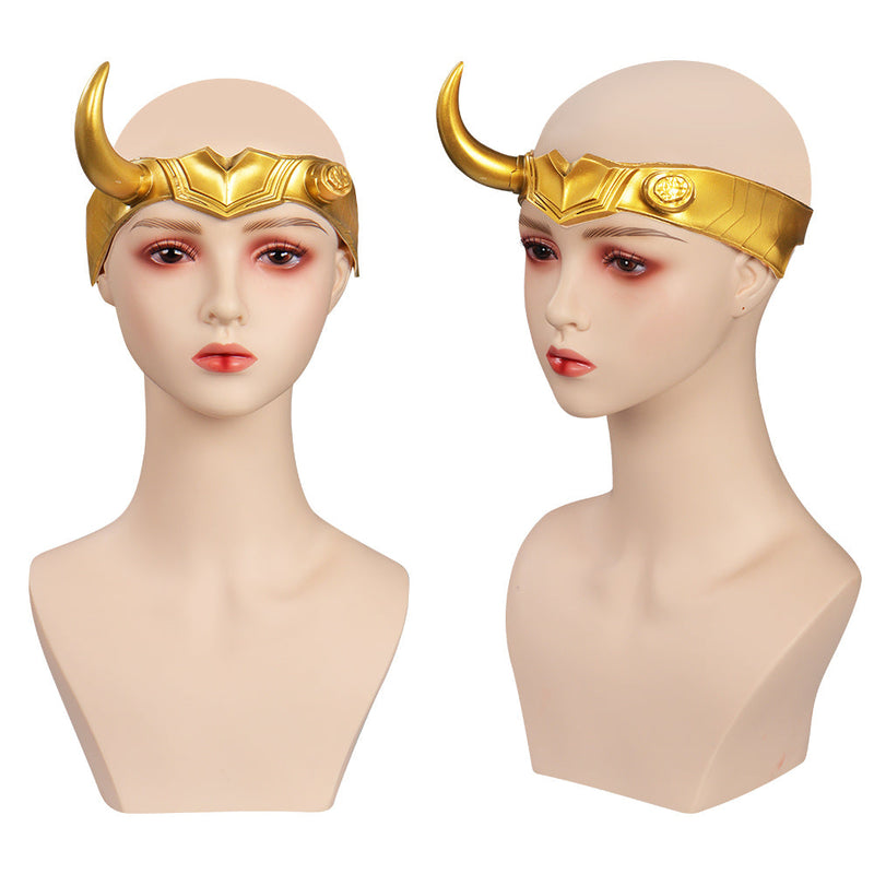 SeeCosplay Lady Loki Sylvie Mask Cosplay Latex Masks Helmet Masquerade Halloween Party Costume Props