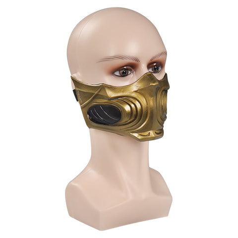SeeCosplay Mortal Kombat Scorpion Top Pants Mask Full Costumes for Carnival Halloween Costume