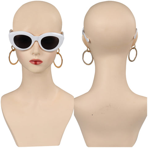 SeeCosplay 2023 BarB Pink Style Movie Cosplay Eyeglasses Earings Halloween Carnival Costume Accessories BarBStyle