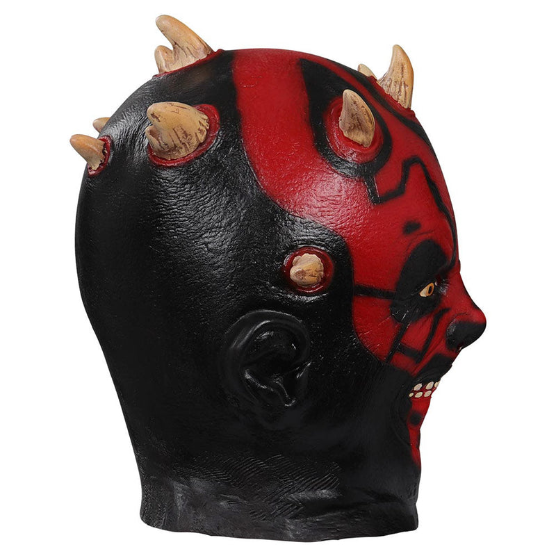 [Full In Stock] Masks Darth Maul Mask Latex Masks Adult Horror Cosplay Mask Helmet Costume Props Carnival Halloween Cosplay Costume