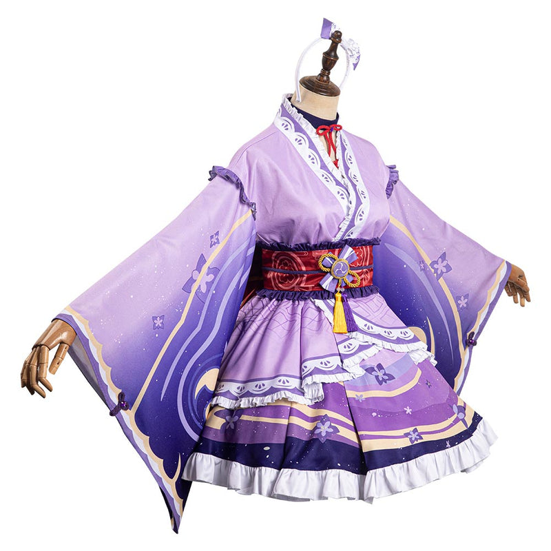 SeeCosplay Genshin Impact Raiden Shogun Lolita Cosplay Costume Costume Outfits for Halloween Carnival Party Suit