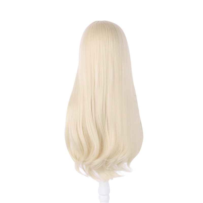 SeeCosplay 2023 Movie Long Straight Blonde Hair Heat Resistant Synthetic Hair Cosplay Wig