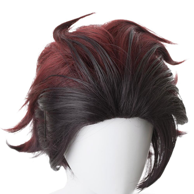 [Full In Stock]  Demon Slayer: Kamado Tanjirou Cosplay Wig