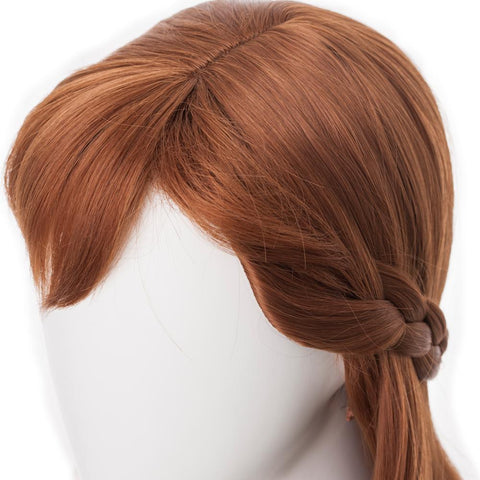 SeeCosplay Frozen 2 Princess Anna Brown Cosplay Wigs