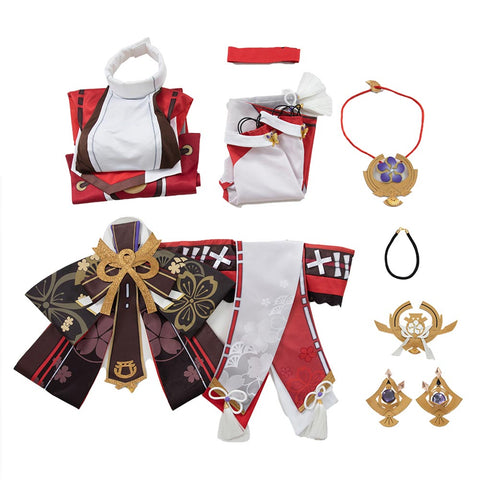 SeeCosplay Genshin Impact Yae Miko for Halloween Carnival Suit Cosplay Costume